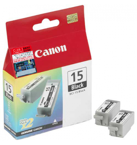 Canon Ink Cart BCI 15  2xPack  • Black