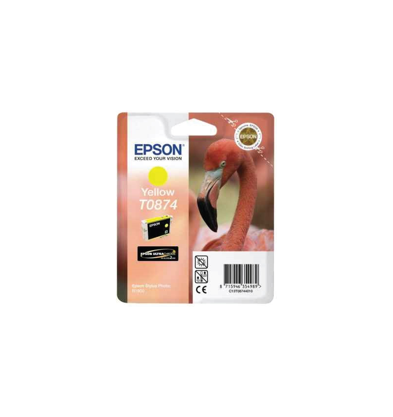 Epson Ink Cart T0874 • Flamingo • Yellow