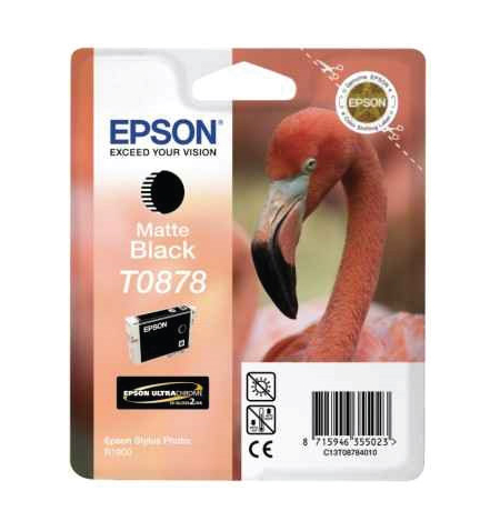 Epson Ink Cart T0878 • Flamingo • Matte Black