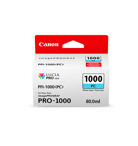 Canon PFI 1000 Ink Cart • Photo Cyan