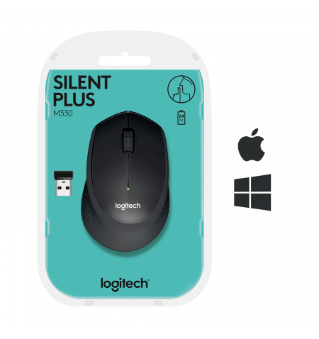Logitech Wireless Mouse M330 Silent • Black