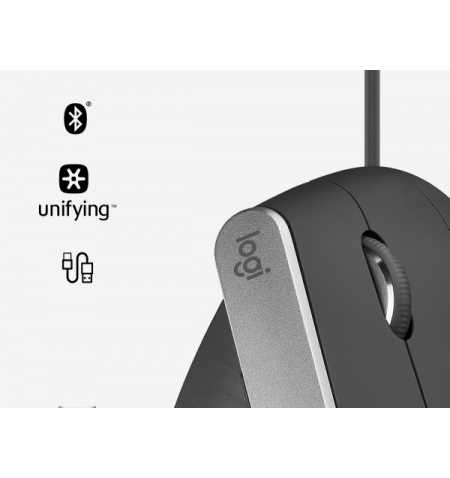 Logitech Wireless Mouse MX Vertical • Graphite