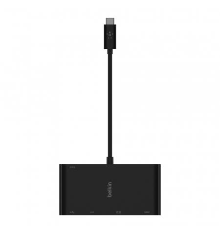 Belkin Adapter 4in1 USB C to Multimedia + Charge • Black