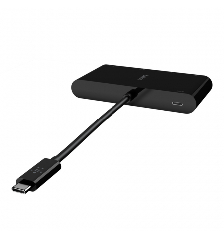 Belkin Adapter 4in1 USB C to Multimedia + Charge • Black