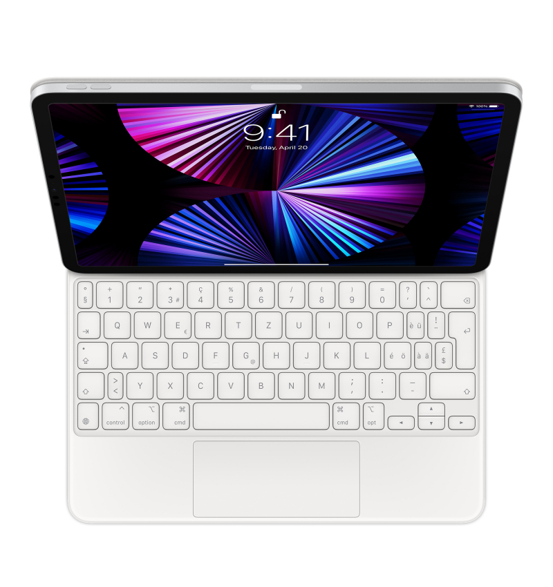iPad Air 10,9"   iPad Pro 11" Magic Keyboard • SF • White