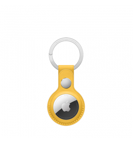 AirTag Leather Key Ring • Meyer Lemon