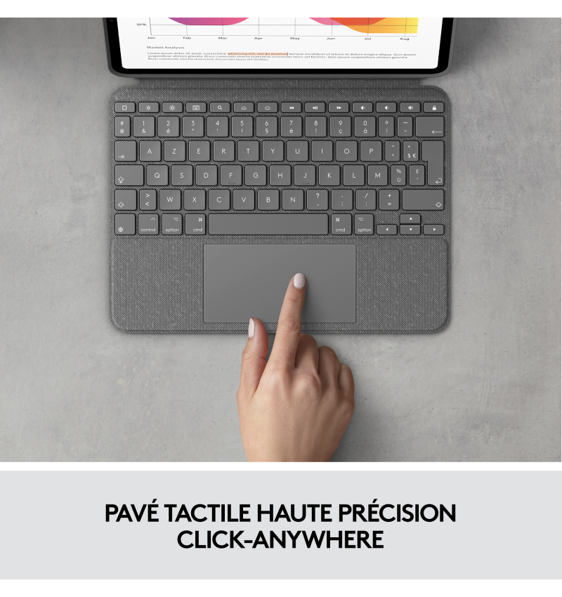 Logitech Combo Touch for iPad Air (4rd gen) 10,9 • Suisse francais