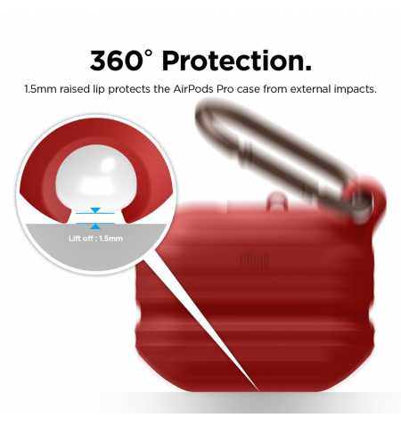 ELAGO Airpods Pro 1 Case Waterproof • Red