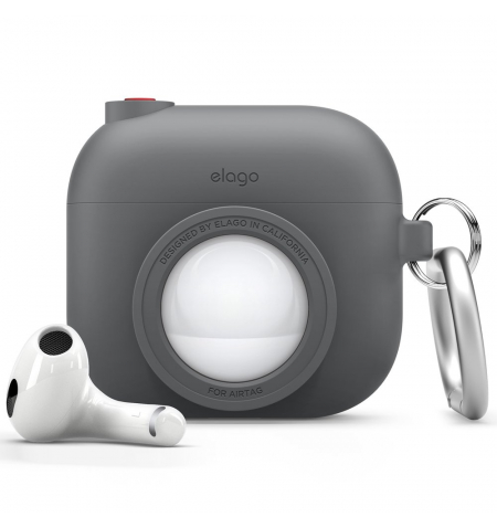 ELAGO Airpods 3 Case with Airtag Slot • Dark Gray
