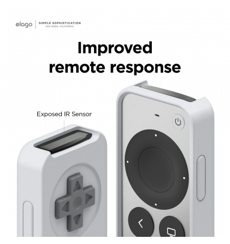 ELAGO Apple TV Remote Case R4 2nd 3rd gen • Light Gray
