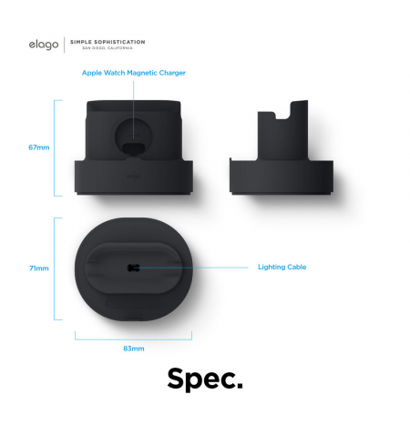 ELAGO Dual Mini Pro Charging Stand • Black