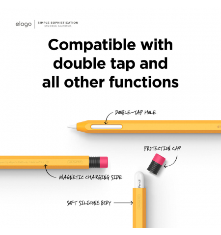 Étui pour Apple Pencil 1ère génération avec coque de protection en silicone  pour stylet Apple 1ère génération Bleu