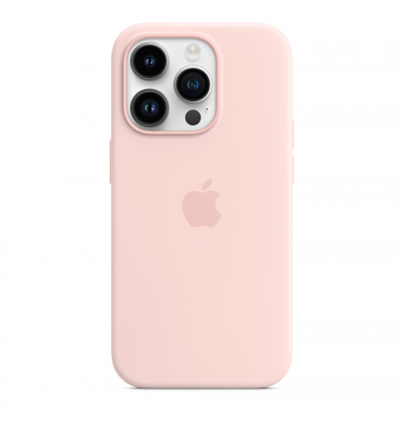 iPhone 14 Pro Silicone Case with MagSafe • Chalk Pink