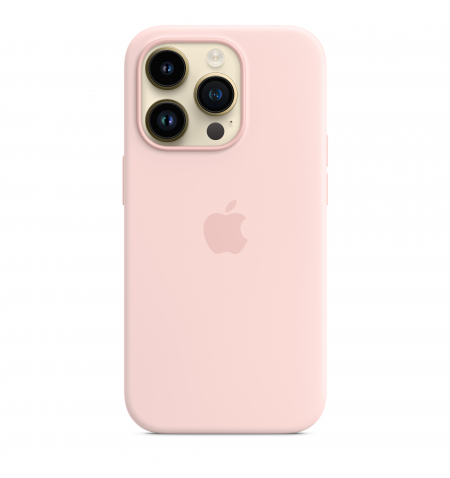 iPhone 14 Pro Silicone Case with MagSafe • Chalk Pink