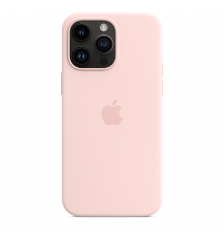 iPhone 14 Pro Max Silicone Case with MagSafe • Chalk Pink