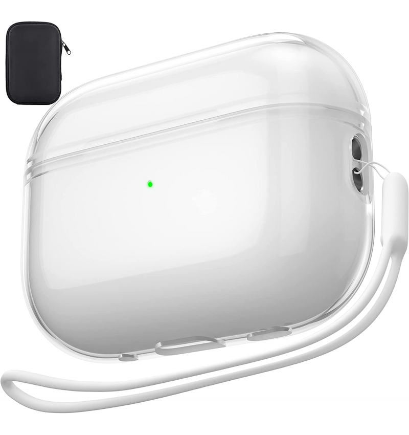 elago Coque en Silicone Compatible avec Apple AirPods Pro 2nd Generation  Case Cover (2022), Housse de Protection, Avant 