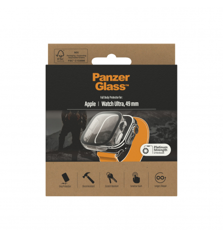 PanzerGlass Apple Watch Ultra 1 2 Full Body • Clear • 49mm