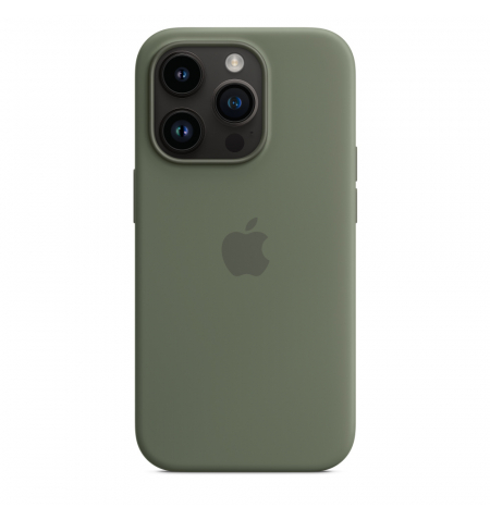 iPhone 14 Pro Silicone Case with MagSafe • Olive