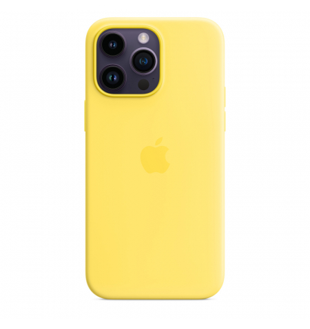 iPhone 14 Pro Max Silicone Case with MagSafe • Canary Yellow