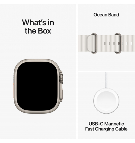 Apple Watch Ultra 2 • 49mm • Ocean White Band