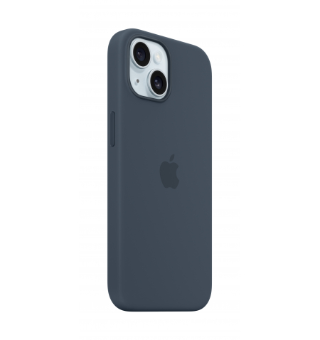 iPhone 15 Silicone Case with MagSafe • Storm Blue