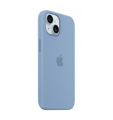 iPhone 15 Silicone Case with MagSafe • Winter Blue
