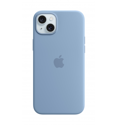 iPhone 15 Plus Silicone Case with MagSafe • Winter Blue