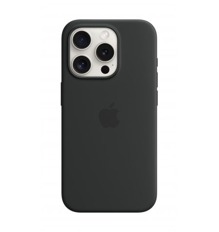 iPhone 15 Pro Silicone Case with MagSafe • Black