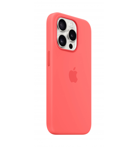 iPhone 15 Pro Silicone Case with MagSafe • Guava