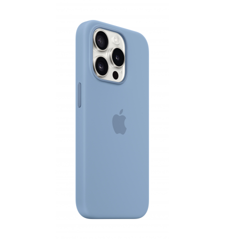 iPhone 15 Pro Silicone Case with MagSafe • Winter Blue