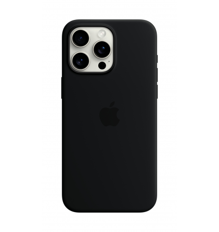iPhone 15 Pro Max Silicone Case with MagSafe • Black
