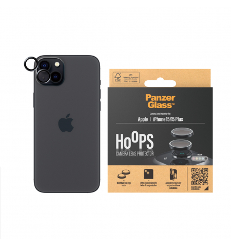 PanzerGlass iPhone 15  Plus  Camera Hoops • Black
