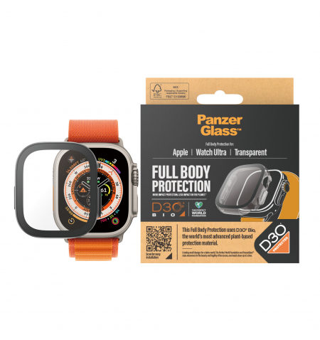 PanzerGlass Apple Watch Ultra 1 2 Full Body D30 • Clear • 49