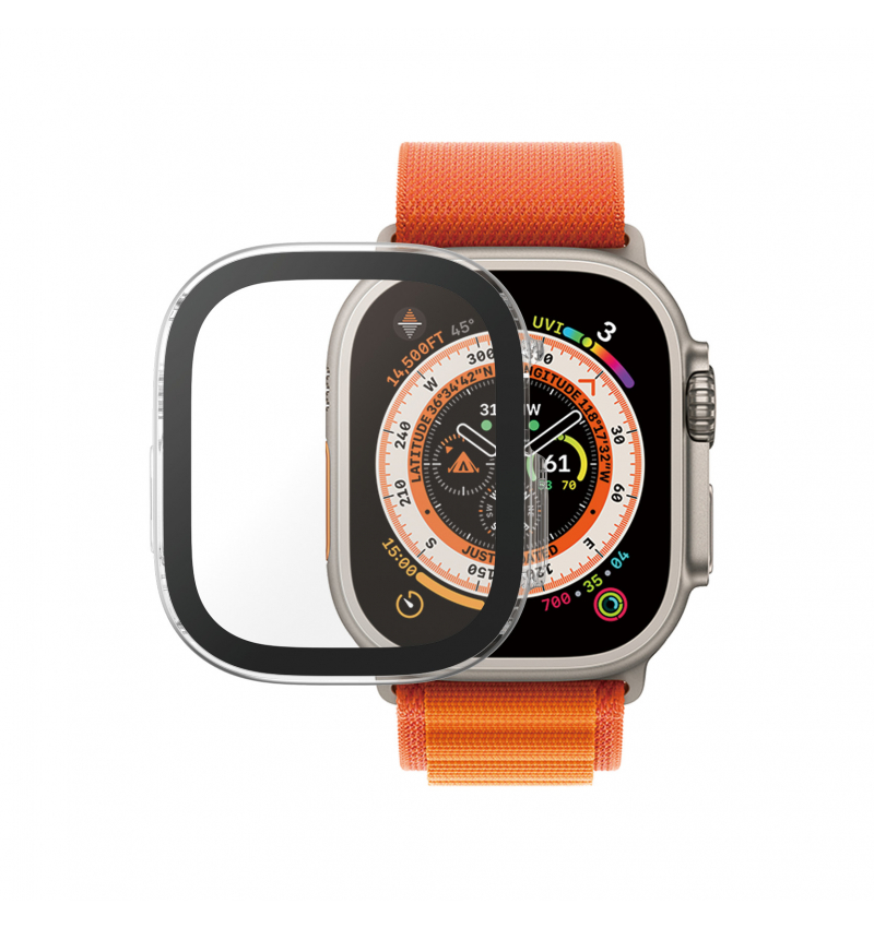 PanzerGlass • Coque complète Apple Watch Ultra • Transparent • 49mm