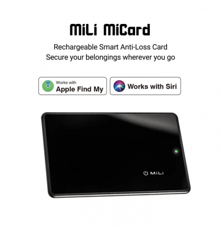 Mili MiCard • Wallet Anti Loss • Black