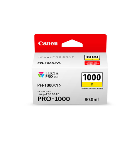 Canon PFI 1000 Ink Cart • Yellow