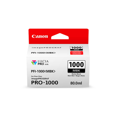 Canon PFI 1000 Ink Cart • Matte Black
