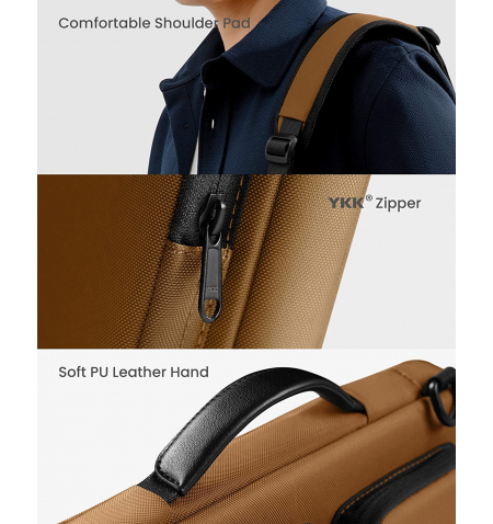 Tomtoc Holder Bag for MacBook Pro 14   • Brown
