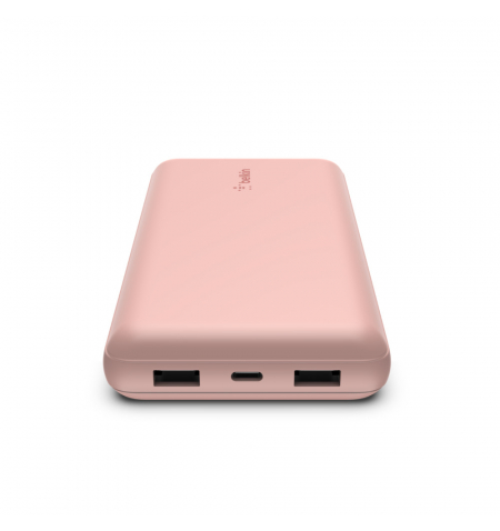 Belkin BoostCharge Power Bank 20K USB C  15w  • Pink