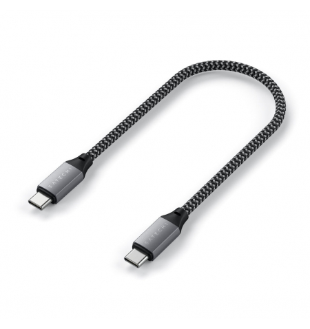 Satechi USB C to USB C 2.0 Cable 25cm • Space Gray