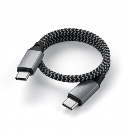 Satechi USB C to USB C 2.0 Cable 25cm • Space Gray