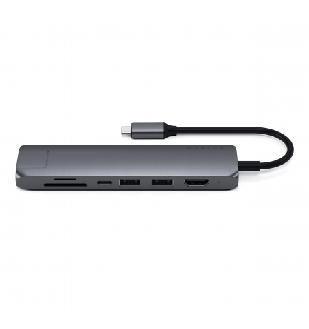 Satechi USB C Slim Hub With Ethernet • Space Gray