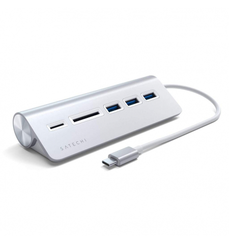 Satechi USB C to Combo Hub   Card reader • Silver