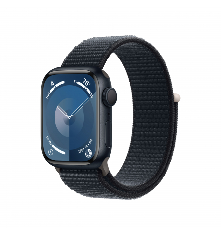 Apple Watch 9 41mm Midnight • Midnight Sport Loop
