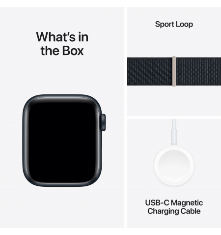 Apple Watch SE 2 40mm Midnight • Midnight Sport Loop