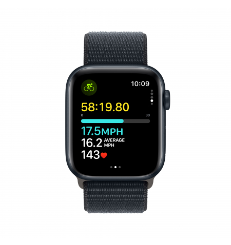 Apple Watch SE 2 44mm Midnight • Midnight Sport Loop