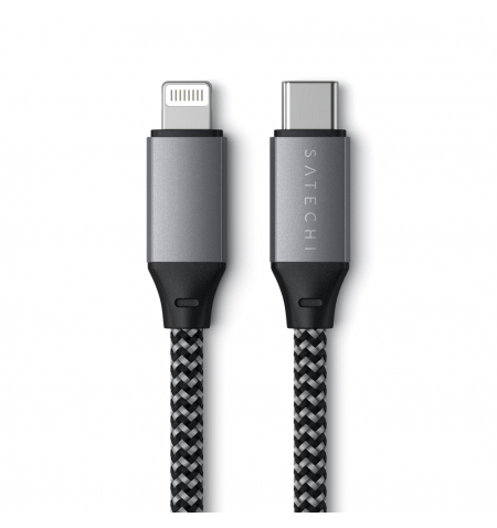 Satechi USB C to Lightning Cable 25cm • Space Gray