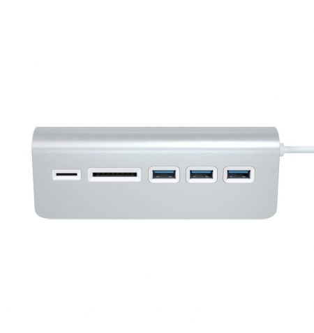 Satechi USB A 3.0 to Combo Hub   Card reader • Silver