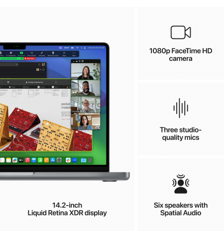 MacBook Pro 14" M3 8C 8GB 1TBSSD GPU10C FN • Sp.Gr