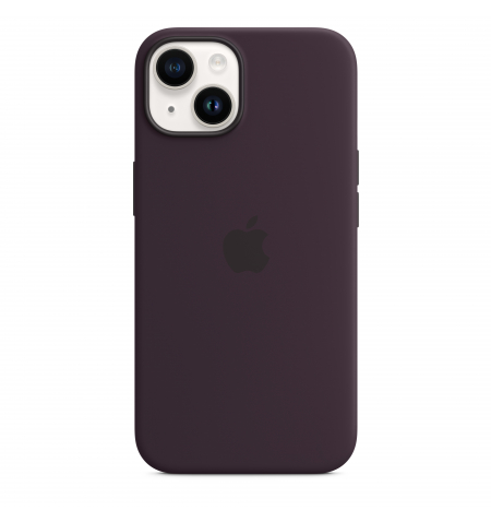 iPhone 14 Silicone Case with MagSafe • Elderberry